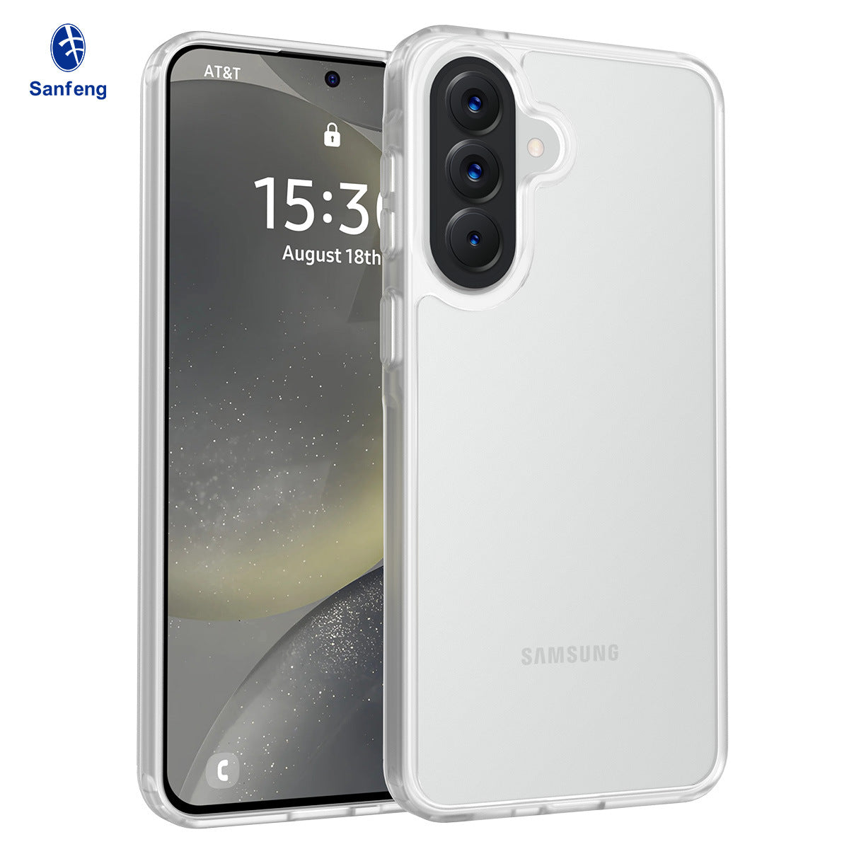 Minimalist Matte Frosted TPU Phone Case with Straight Edge & Skin-Feel Finish, Anti-Drop Protective Cover for Samsung Galaxy