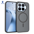 Magnetic Matte Translucent Shockproof Phone Case for Xiaomi 15 Pro / 15 / 14T / Redmi Note 14 Series, Anti-Fingerprint TPU Protective Back Cover