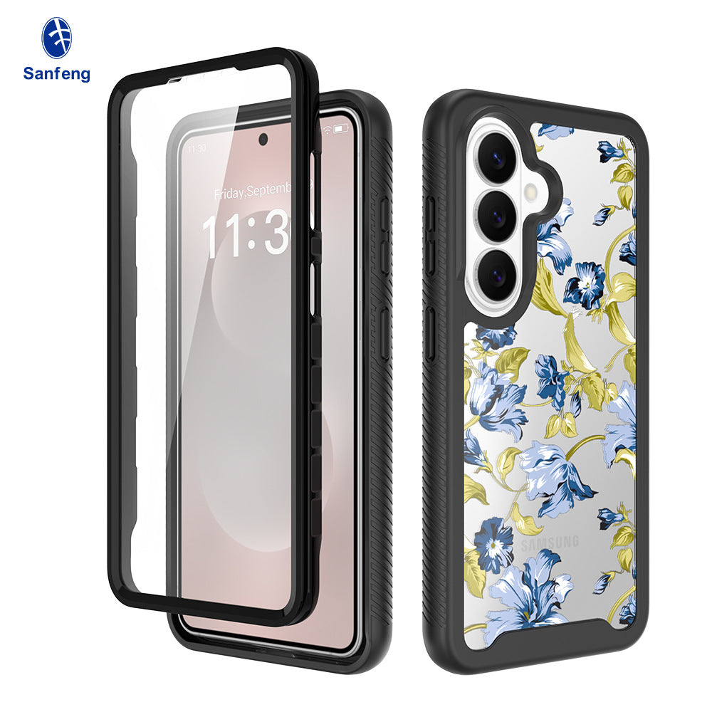 Starry Sky Painting Silicone Phone Case for Samsung Galaxy S26 Ultra, S26, S25 Plus - Magnetic Anti-Fingerprint Protective Cover