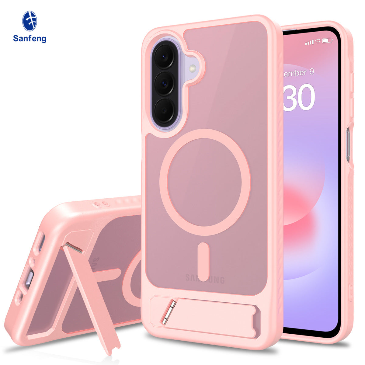 Magnetic Shockproof Phone Case with Invisible Kickstand for Samsung Galaxy - Anti-Fall High-Quality TPU Protective Cover