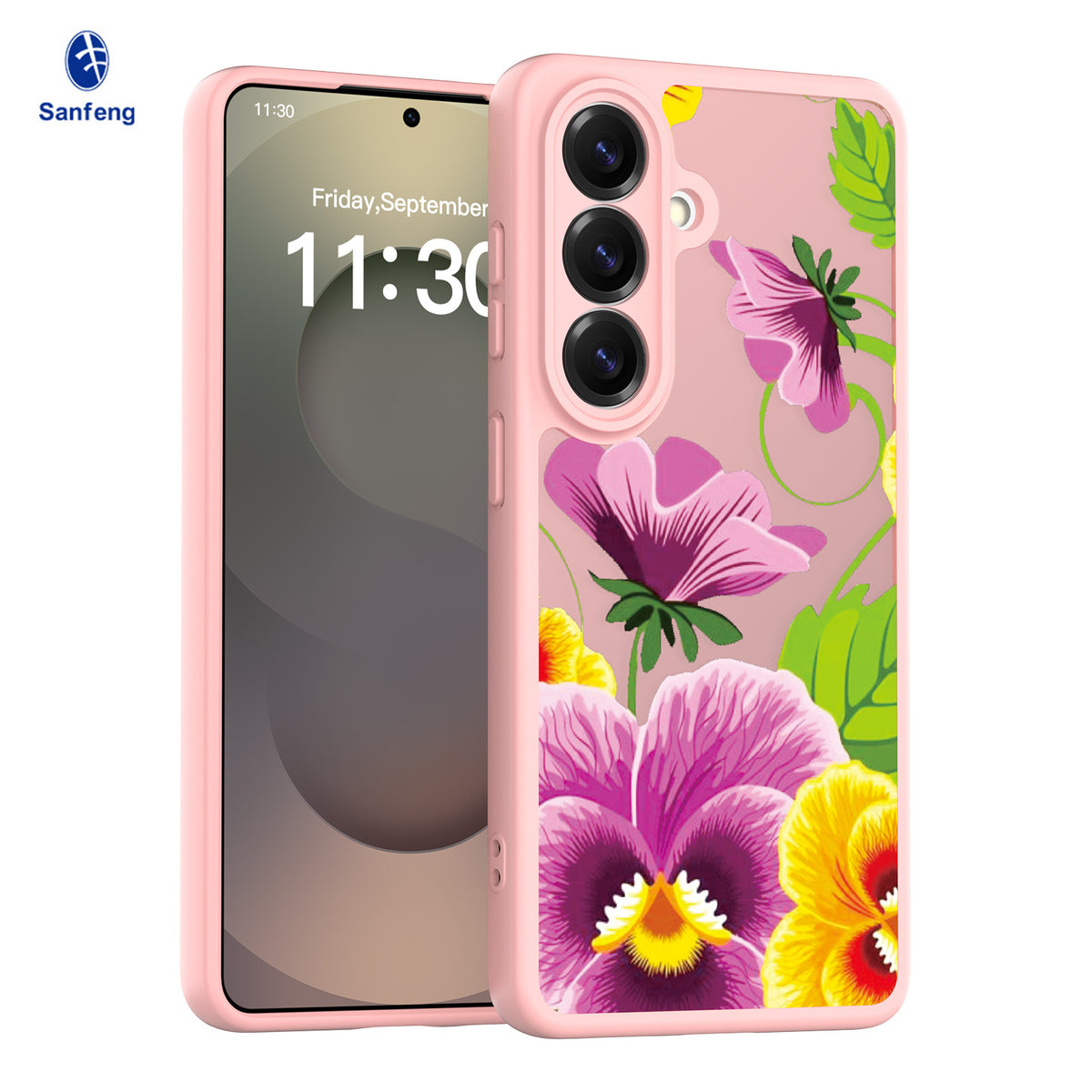 Sanfeng Custom Matte TPU Phone Case for Samsung Galaxy Series, Anti-Fall Protective Cover with Personalized Silk Screen Printing Logo