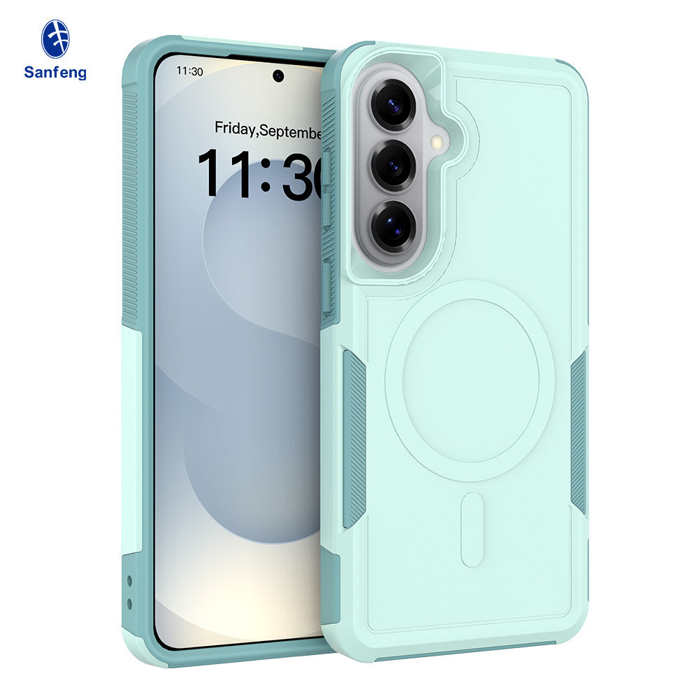 Magnetic All-Inclusive Phone Case for Samsung Galaxy S24 Ultra, 2-in-1 Hybrid TPU Shockproof Armor Cover