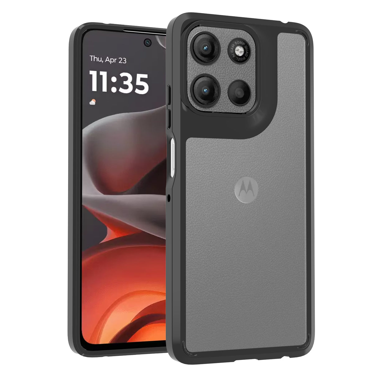 Anti-Scratch Clear TPU Phone Case Compatible with Motorola Moto G 5G 2025 / G56 / 60 Fusion, Transparent Shockproof Protective Cover