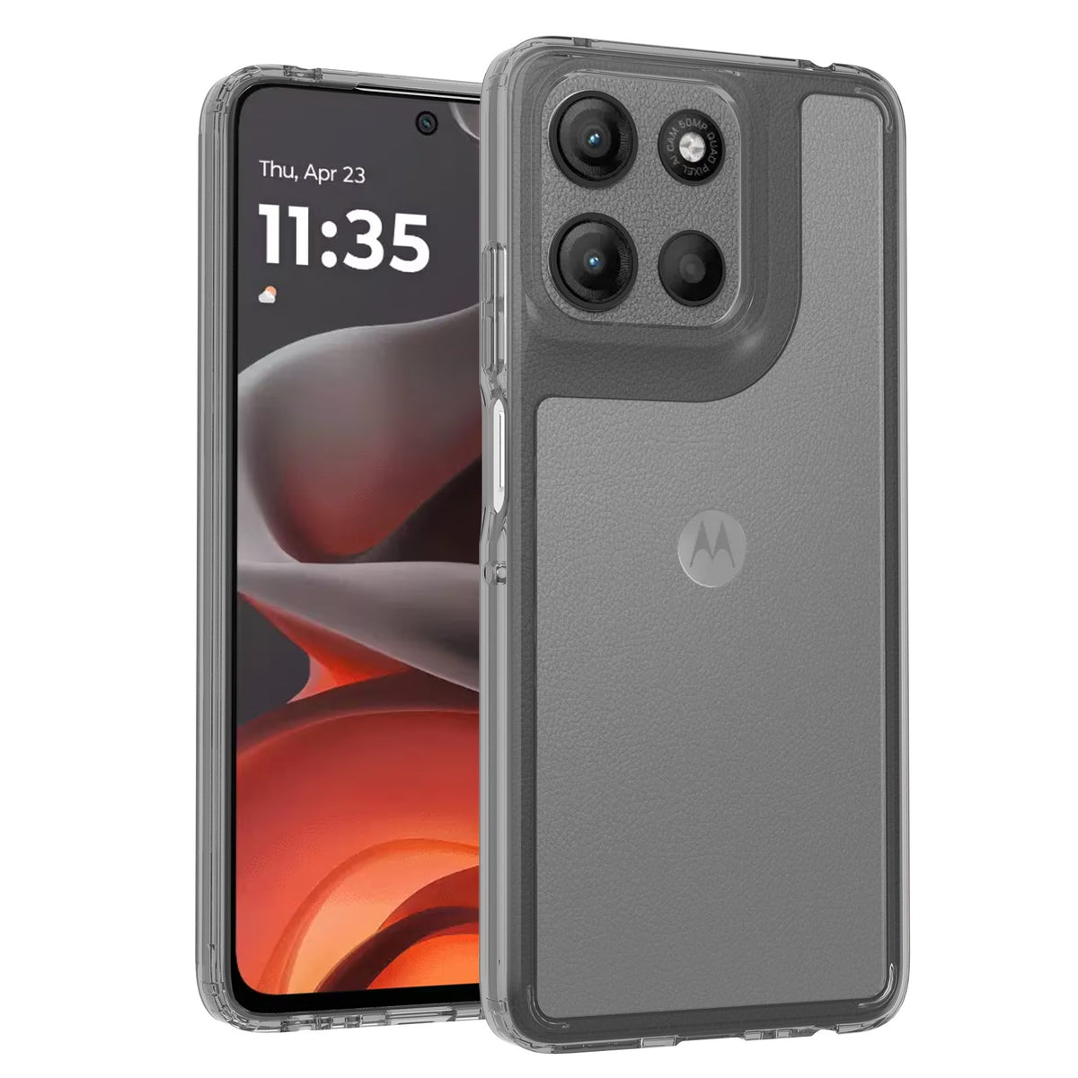 Anti-Scratch Clear TPU Phone Case Compatible with Motorola Moto G 5G 2025 / G56 / 60 Fusion, Transparent Shockproof Protective Cover