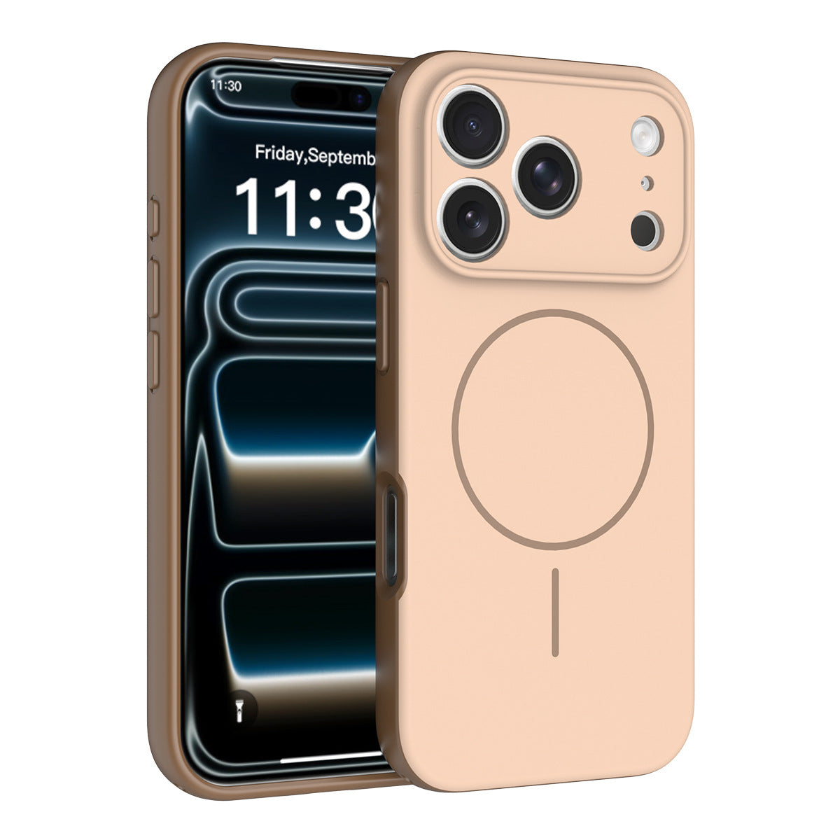 Magnetic Anti-Drop Phone Case with Lanyard, Skin-Feel PC+TPU Protective Cover Compatible with iPhone 16 / 17 Series