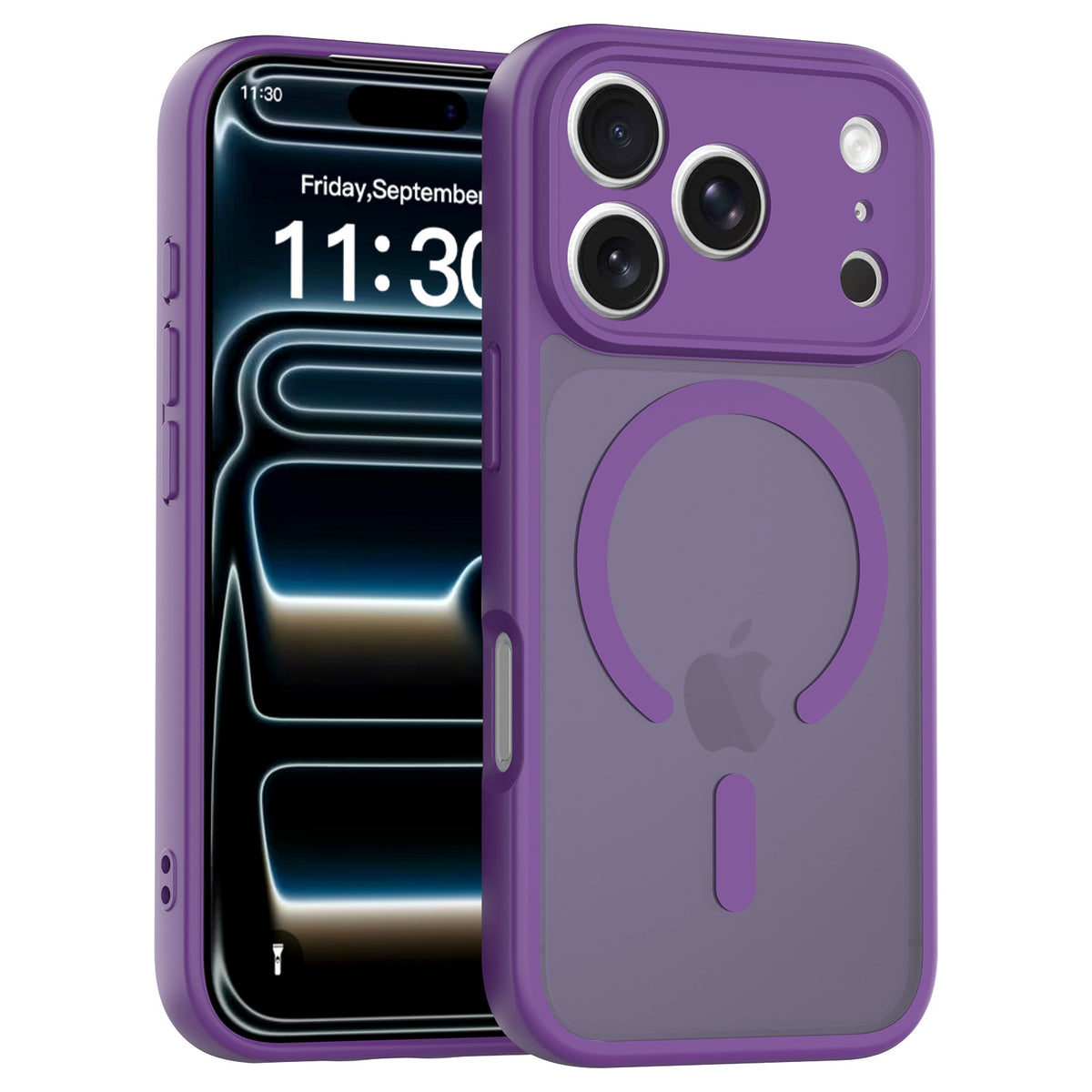 Magnetic Skin-Feel Shockproof TPU Phone Case for iPhone 17, 16, and 15 Series Full Protective Cover