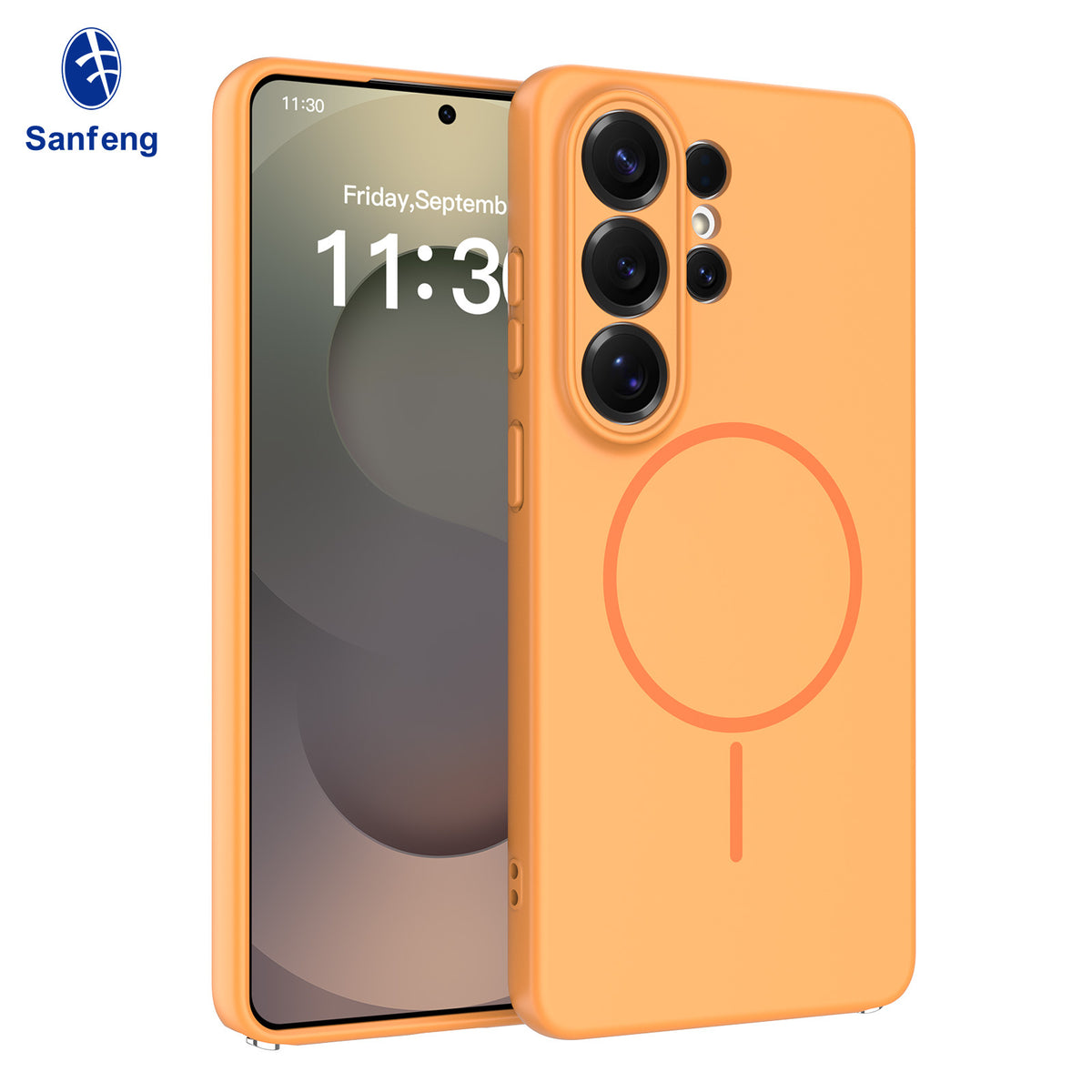 Magnetic Liquid Silicone Phone Case for Samsung S24 S25 Edge Ultra - Full Lens Protection Anti-Drop Cover