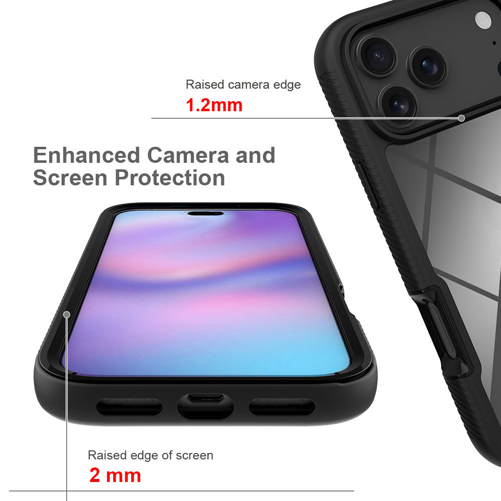 Magnetic Anti-Fall TPU Protective Phone Case with Anti-Fingerprint Finish Compatible with iPhone