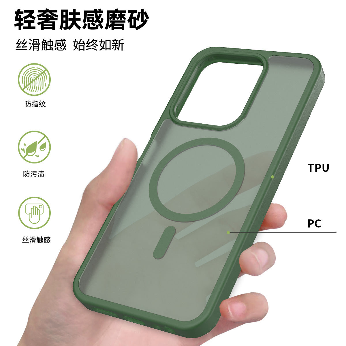 Translucent Matte Magnetic Phone Case with Anti-Fingerprint Drop Protection for Redmi 14C, Note 14 Pro & Xiaomi 15 Series