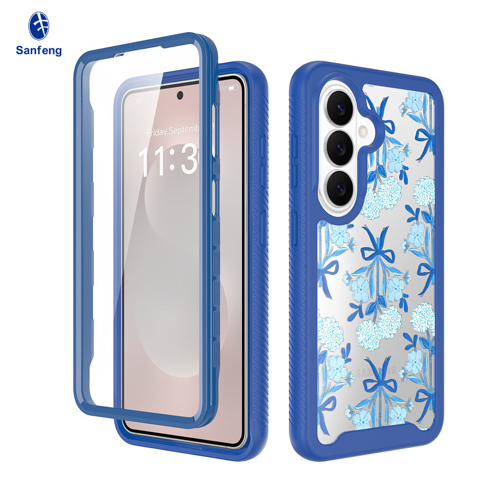 Starry Sky Painting Silicone Phone Case for Samsung Galaxy S26 Ultra, S26, S25 Plus - Magnetic Anti-Fingerprint Protective Cover