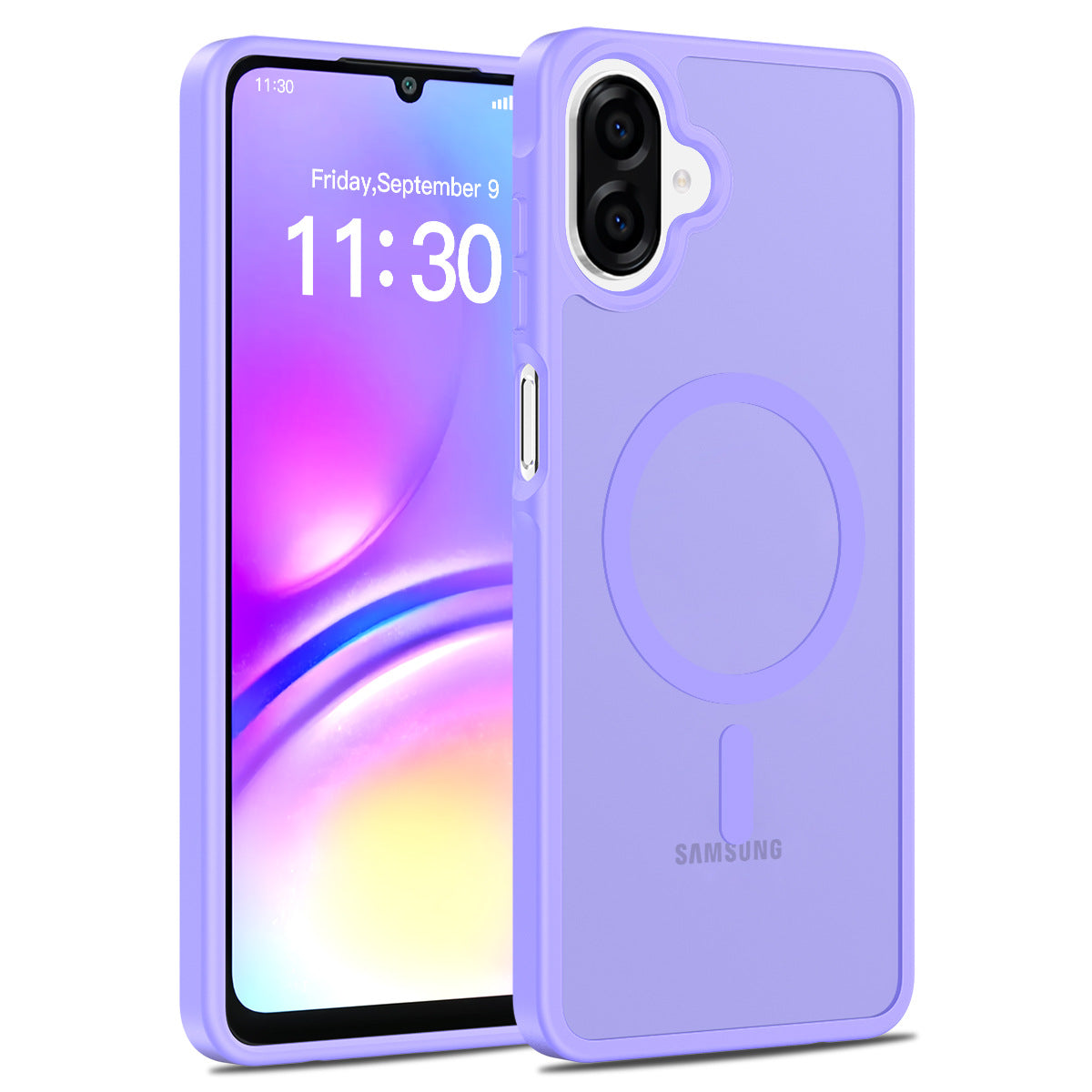 Magnetic Matte Silicone Shockproof Case for Samsung Galaxy A Series, Airbag Anti-Drop Protective Cover