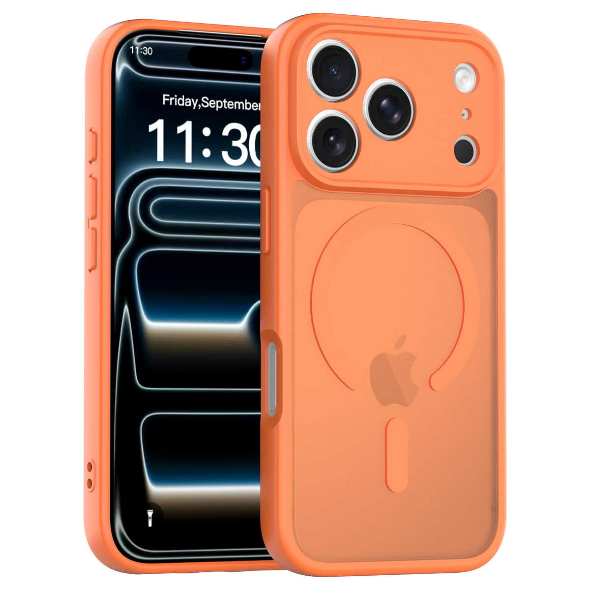 Magnetic Skin-Feel Shockproof TPU Phone Case for iPhone 17, 16, and 15 Series Full Protective Cover