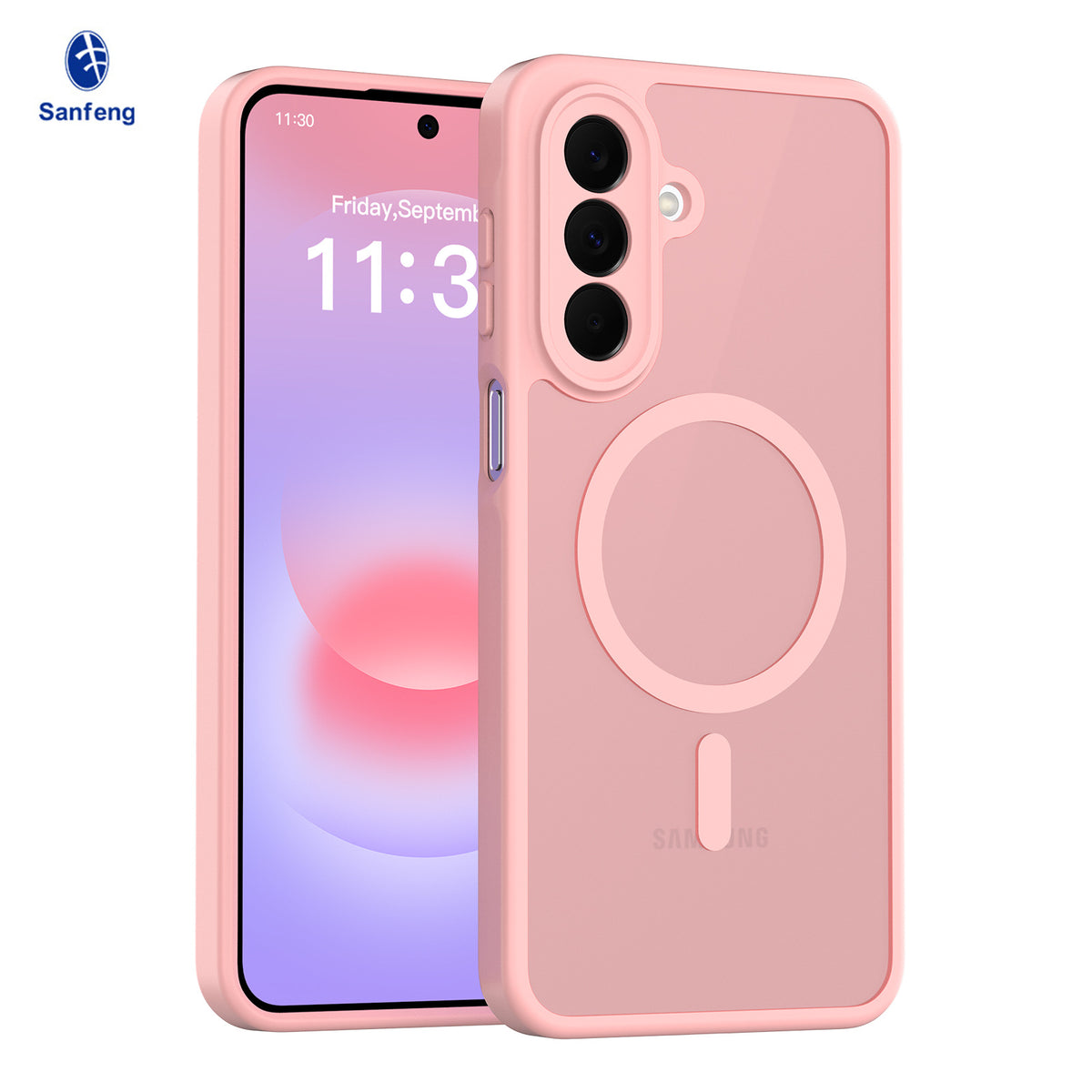 Matte Magnetic Phone Case for Samsung Galaxy Series, Skin-Feel PC+TPU Shockproof Anti-Drop Protective Cover