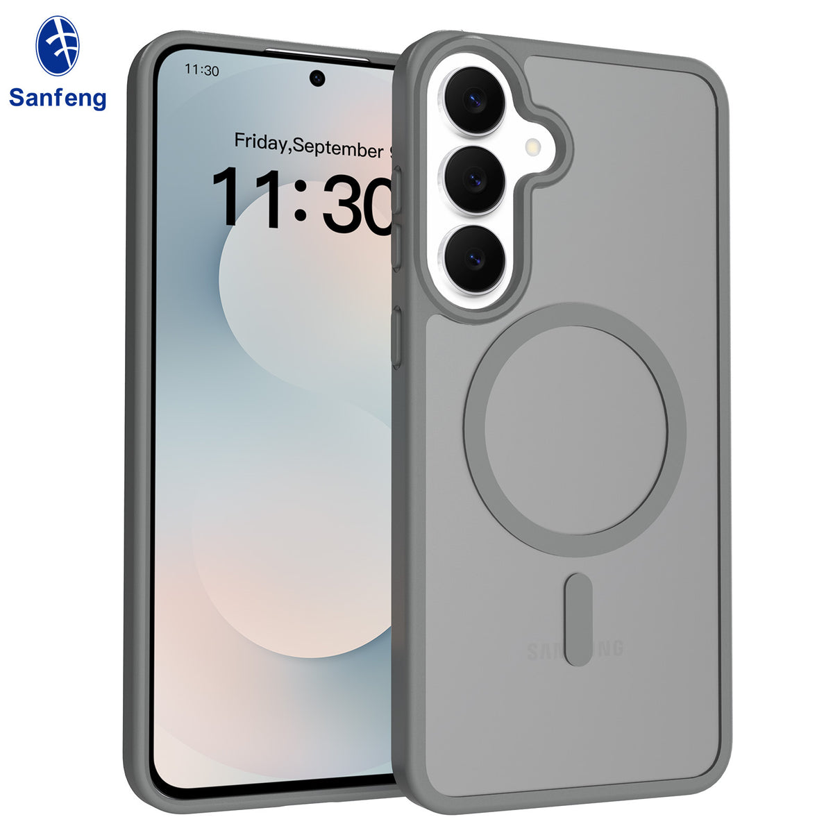 Magnetic Matte Anti-Drop Silicone Phone Case Compatible with Samsung Galaxy S25 S24 Series