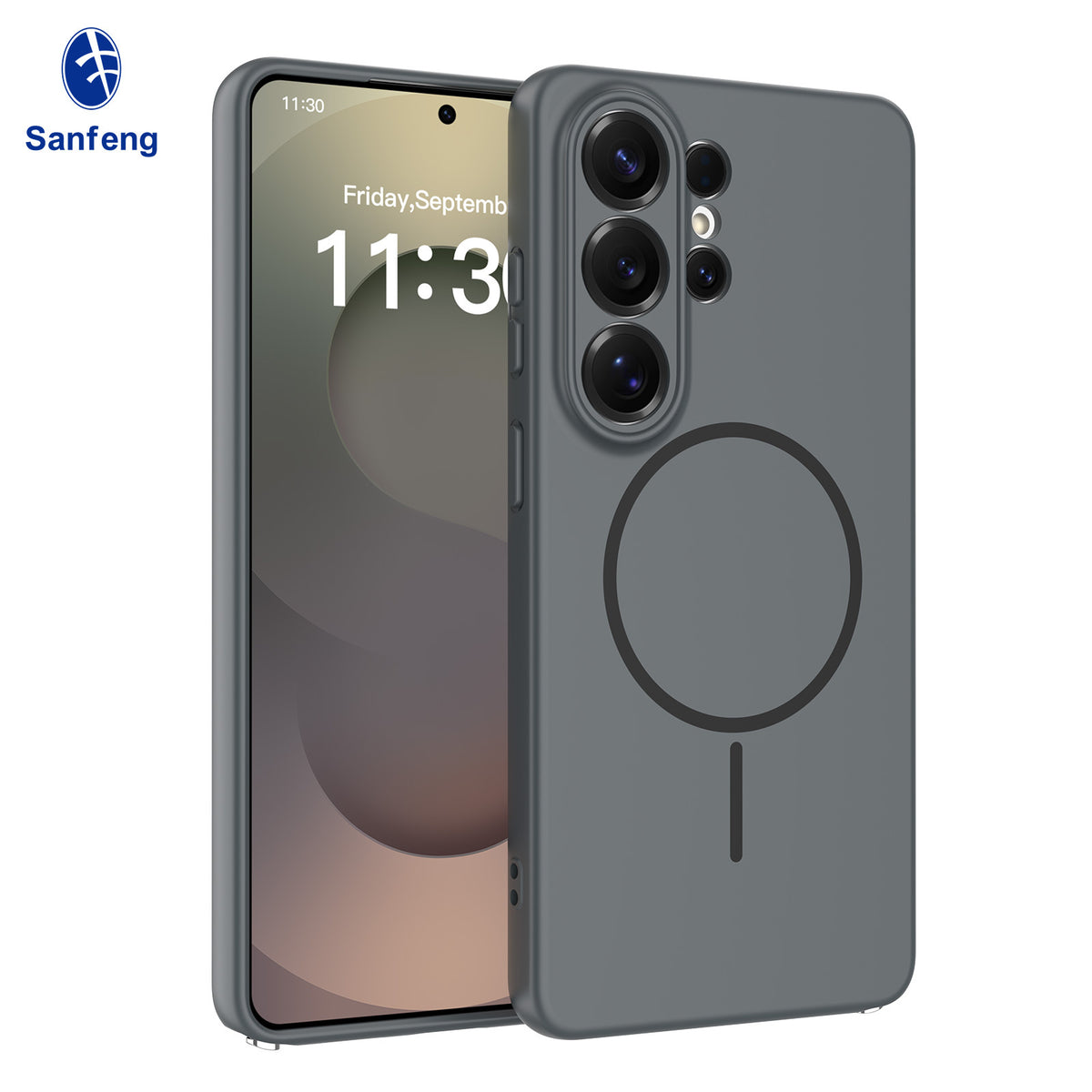 Magnetic Liquid Silicone Phone Case for Samsung S24 S25 Edge Ultra - Full Lens Protection Anti-Drop Cover