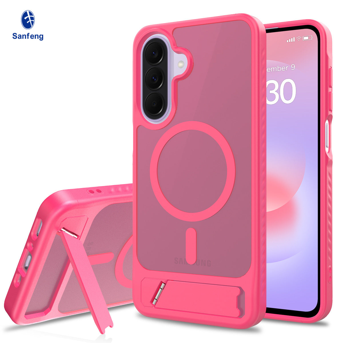 Magnetic Shockproof Phone Case with Invisible Kickstand for Samsung Galaxy - Anti-Fall High-Quality TPU Protective Cover