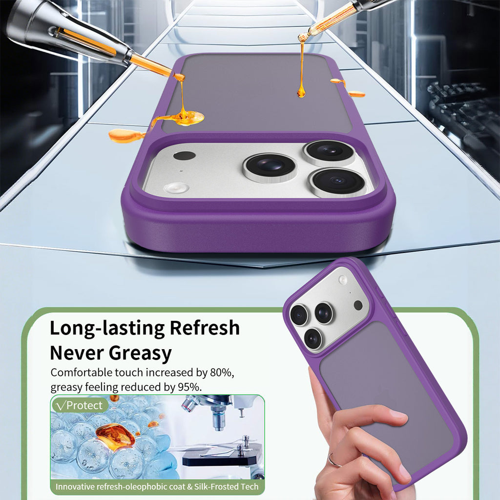 Frosted Translucent Skin-Feel TPU Phone Case - Anti-Drop Protective Cover for iPhone