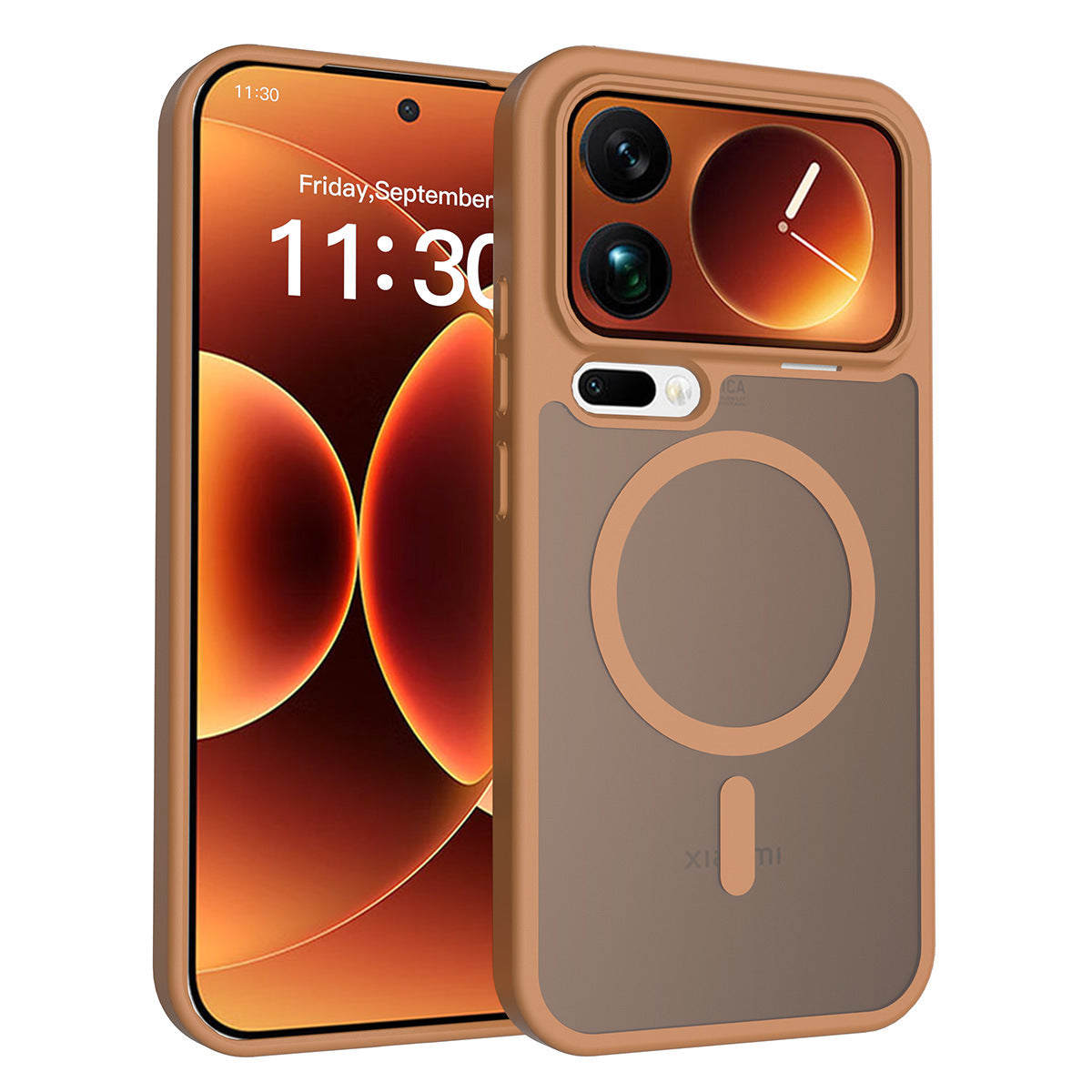 Magnetic Frosted Translucent Case for Xiaomi - Anti-Fall Matte Skin-Feel Shockproof TPU Phone Cover