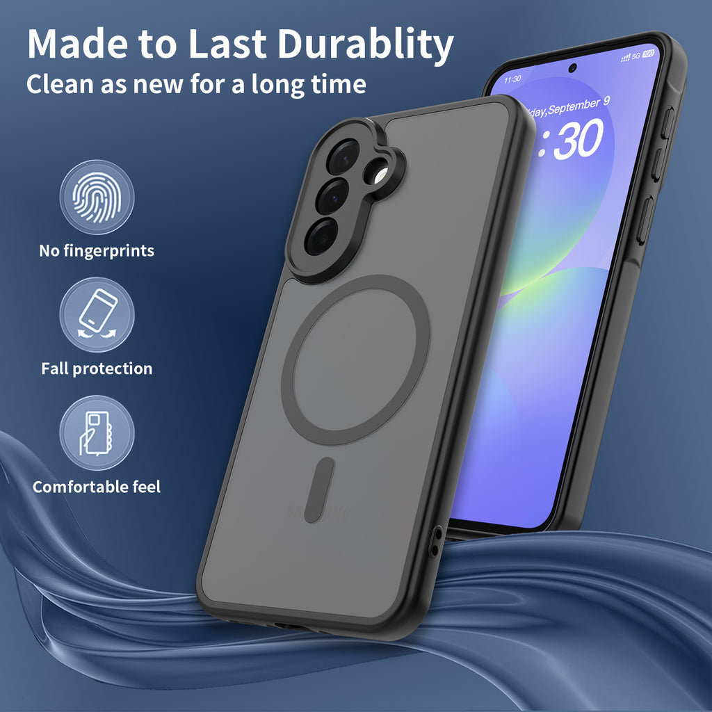 Matte Magnetic Anti-Fall Phone Case for Samsung Galaxy A57 A37 A17 5G A55 Shockproof TPU Protective Cover