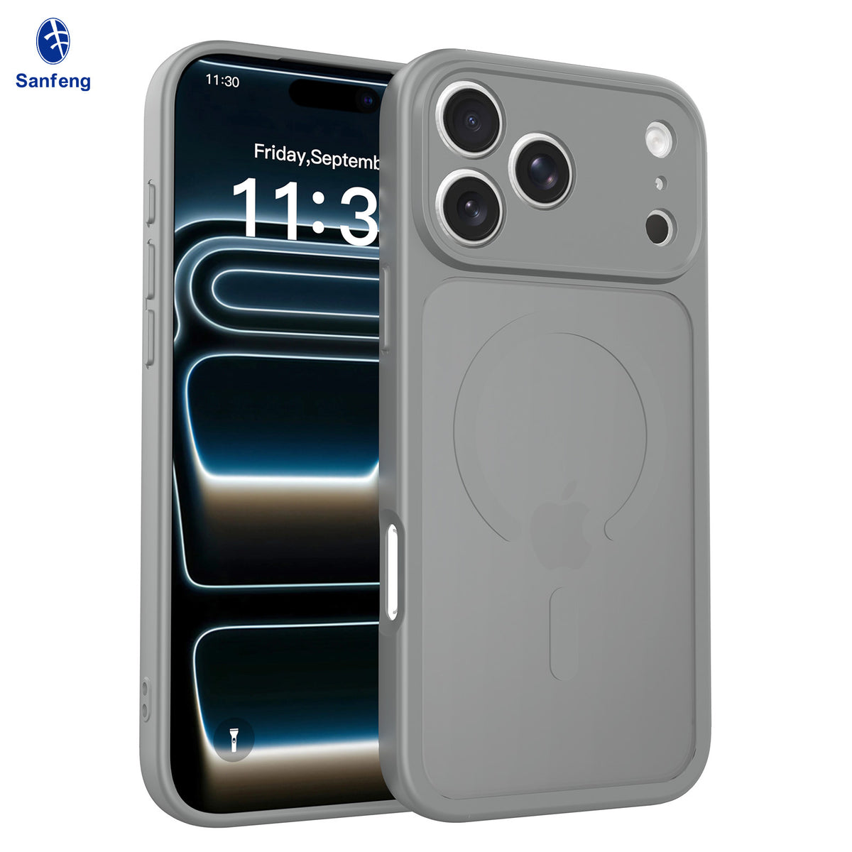 Magnetic Matte TPU Phone Case Compatible with iPhone 17 Air, Skin-Feel Anti-Fingerprint Semi-Transparent Protective Cover