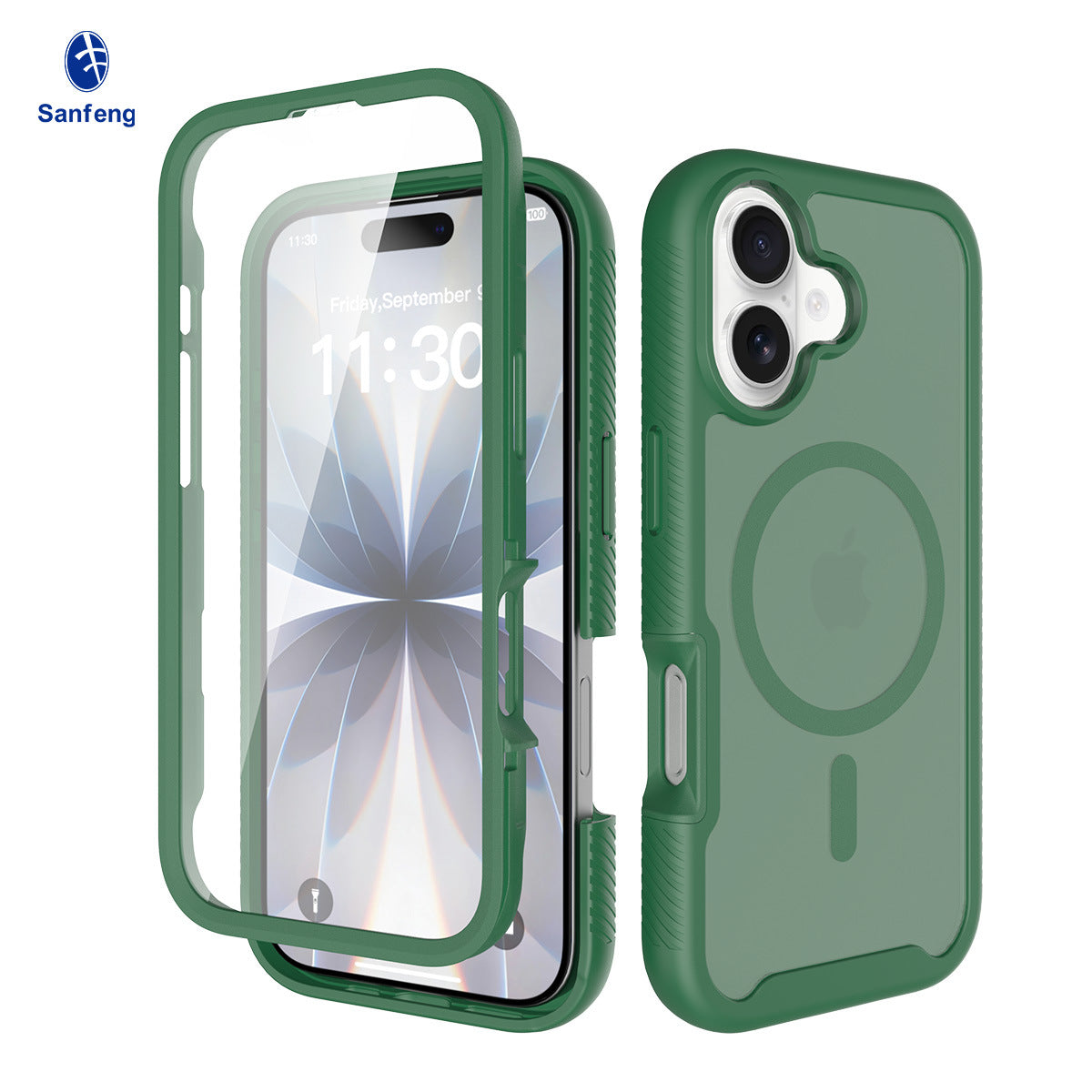 Magnetic Silicone Protective Phone Case Compatible with iPhone 17 Air, Anti-Fingerprint Anti-Drop Cover
