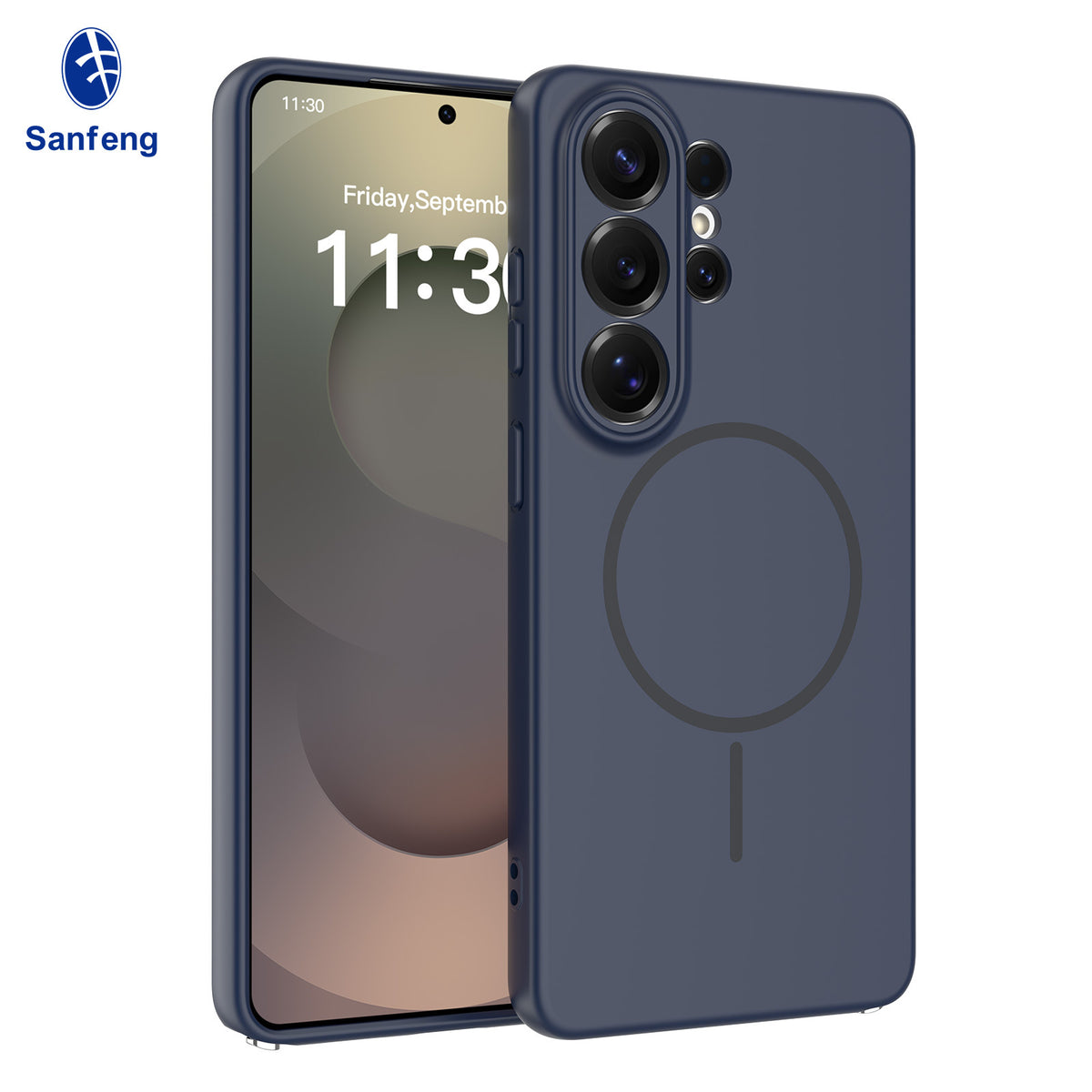 Magnetic Liquid Silicone Phone Case for Samsung S24 S25 Edge Ultra - Full Lens Protection Anti-Drop Cover