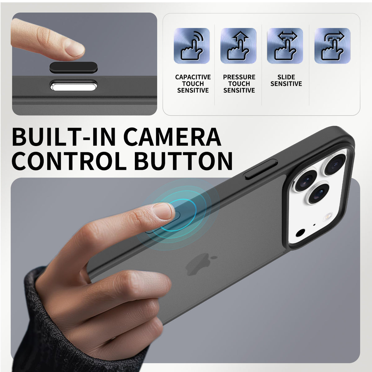 Magnetic Phone Case for iPhone 17 Pro Max & iPhone 17 Air, TPU Anti-Drop Shockproof Cover with Full Camera & Button Protection, Cherry