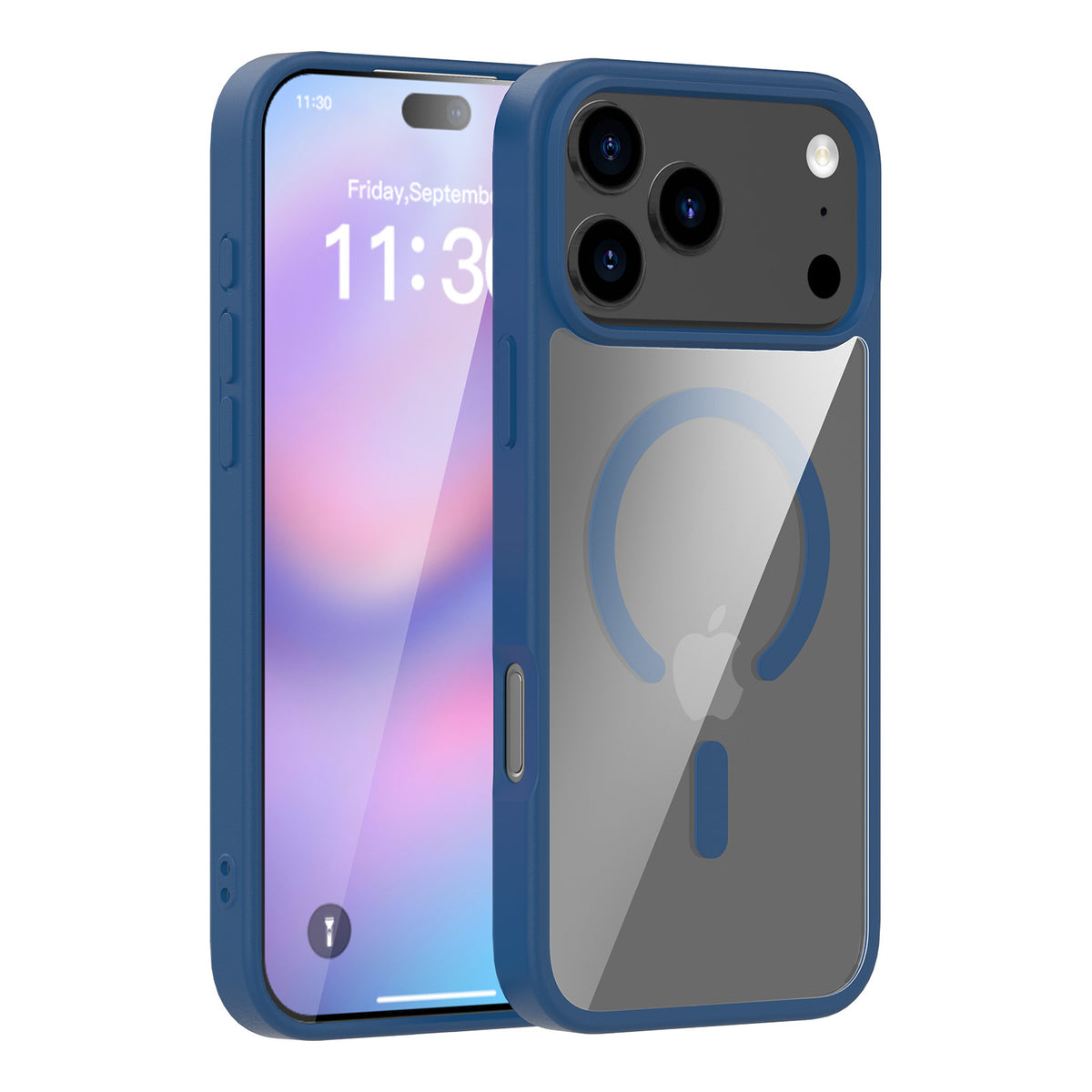 Translucent Matte Magnetic Phone Case for iPhone 17 16 15 Pro Max Plus Air, High-Quality TPU Anti-Fall Protective Soft Cover