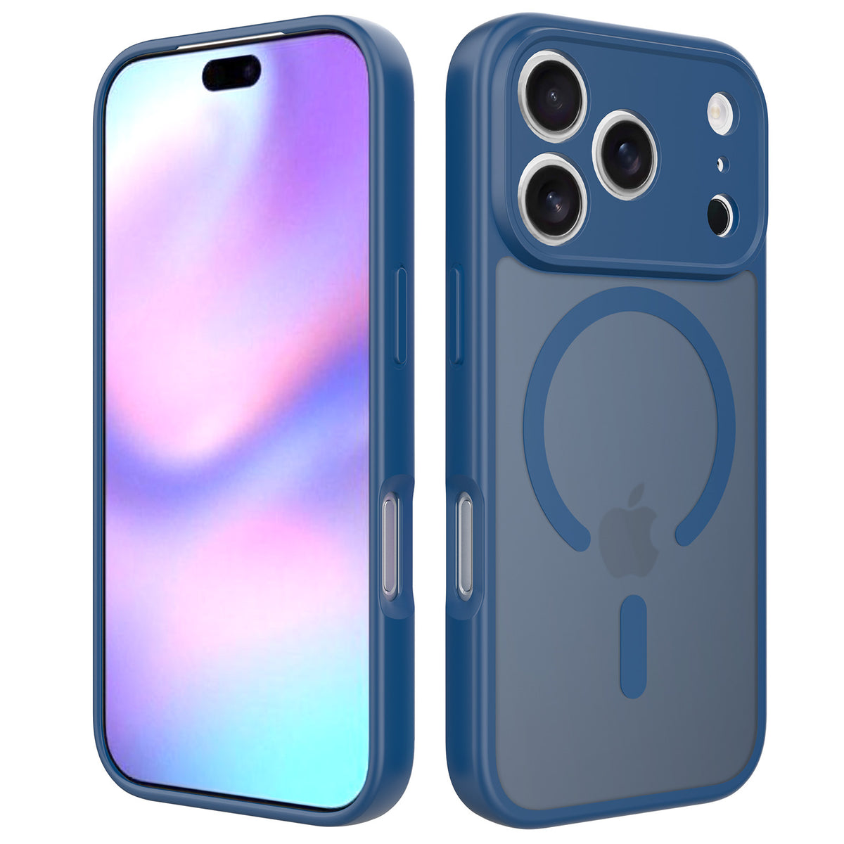Magnetic Shockproof TPU Phone Case with Skin-Like Texture and Full Lens Protection for iPhone