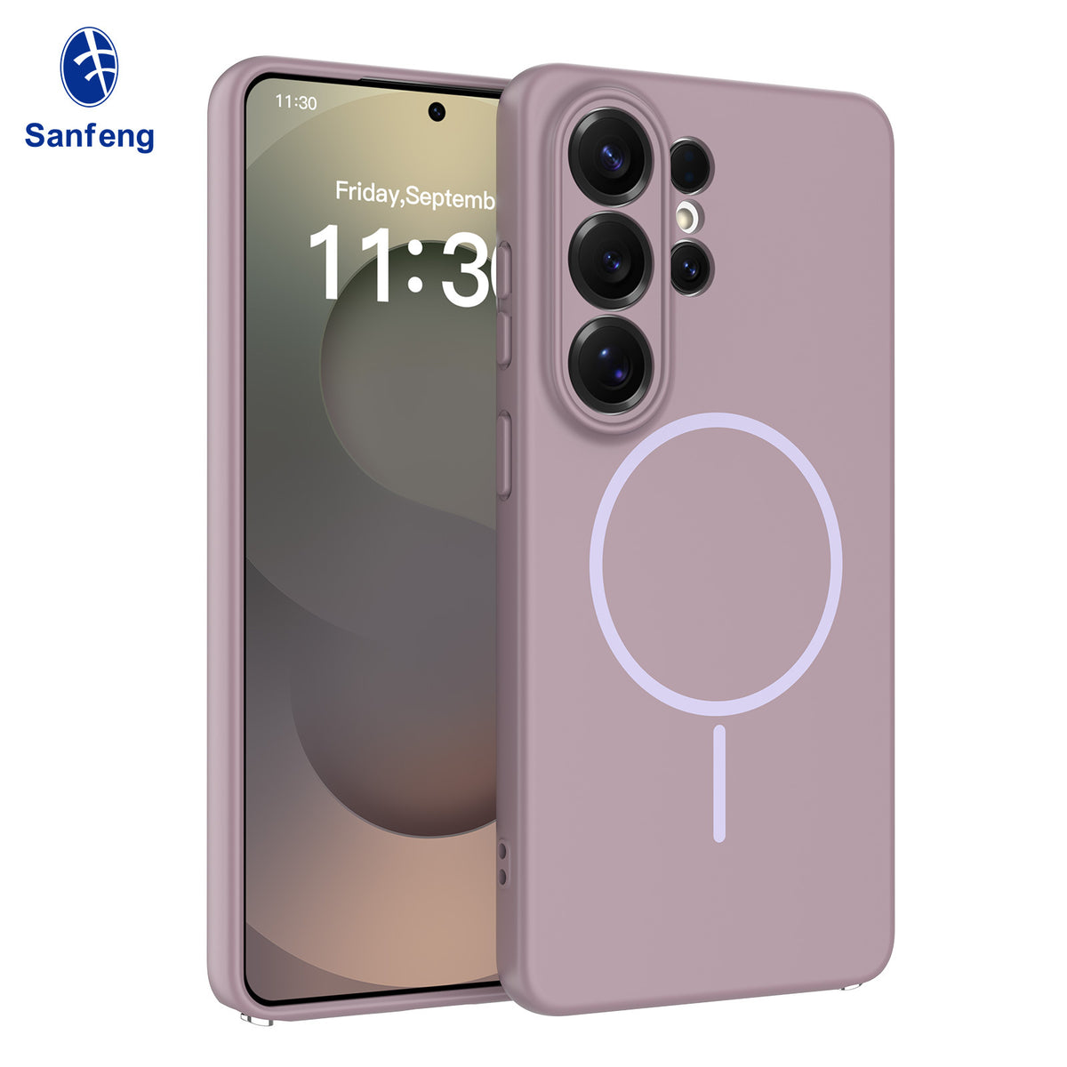 Magnetic Liquid Silicone Phone Case for Samsung S24 S25 Edge Ultra - Full Lens Protection Anti-Drop Cover