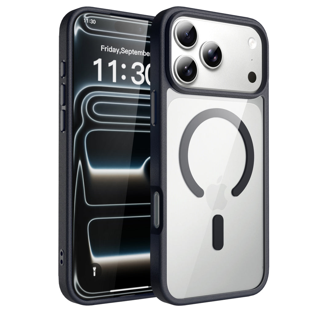 Clear Magnetic Shockproof Phone Case for iPhone 14 Pro Max, Anti-Fall TPU Protective Cover