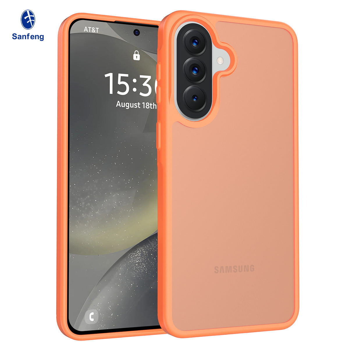 Minimalist Matte Frosted TPU Phone Case with Straight Edge & Skin-Feel Finish, Anti-Drop Protective Cover for Samsung Galaxy