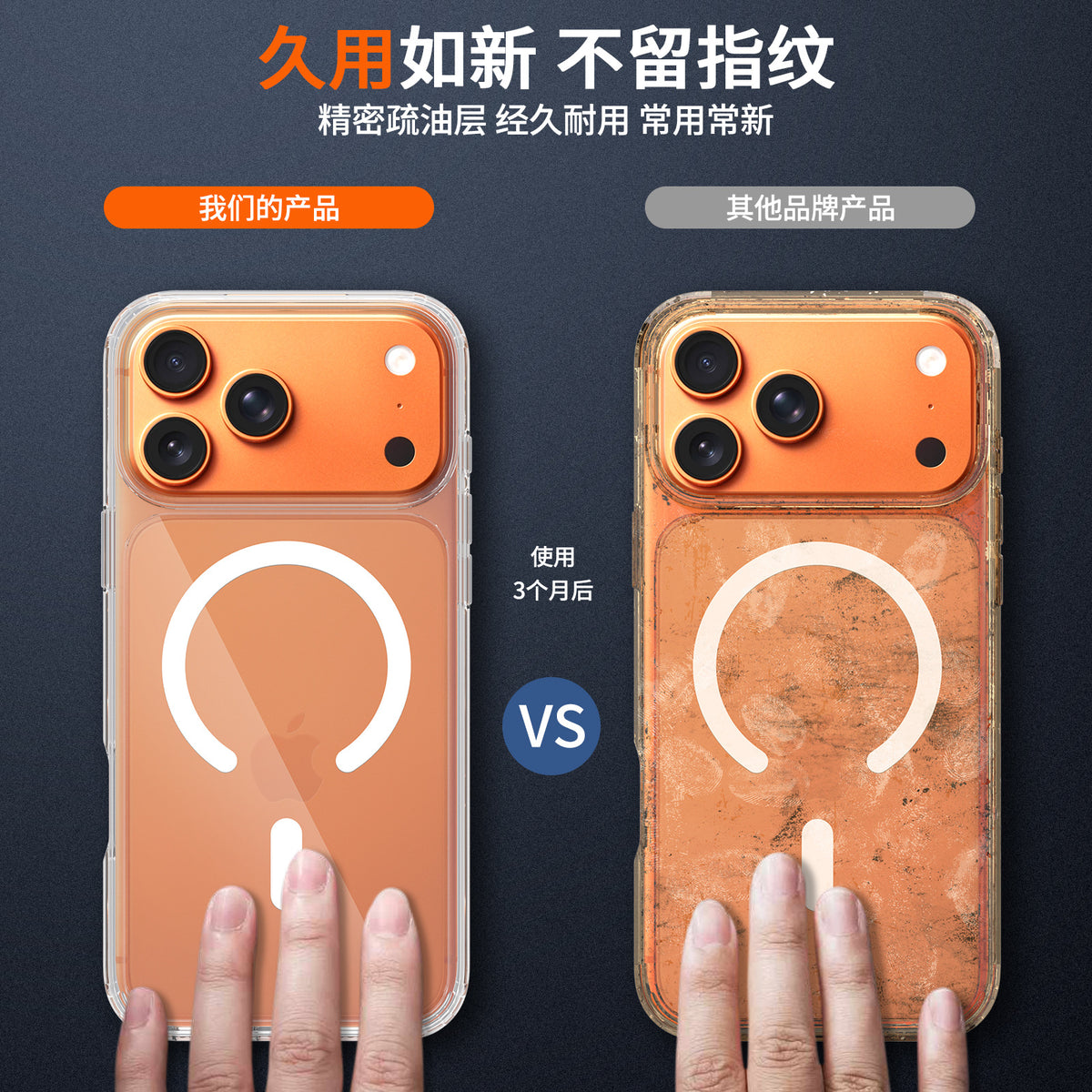 Clear Magnetic Phone Case with Buttons for iPhone 16 15 17 Pro Max Plus, 1.5mm TPU Shockproof Protective Cover