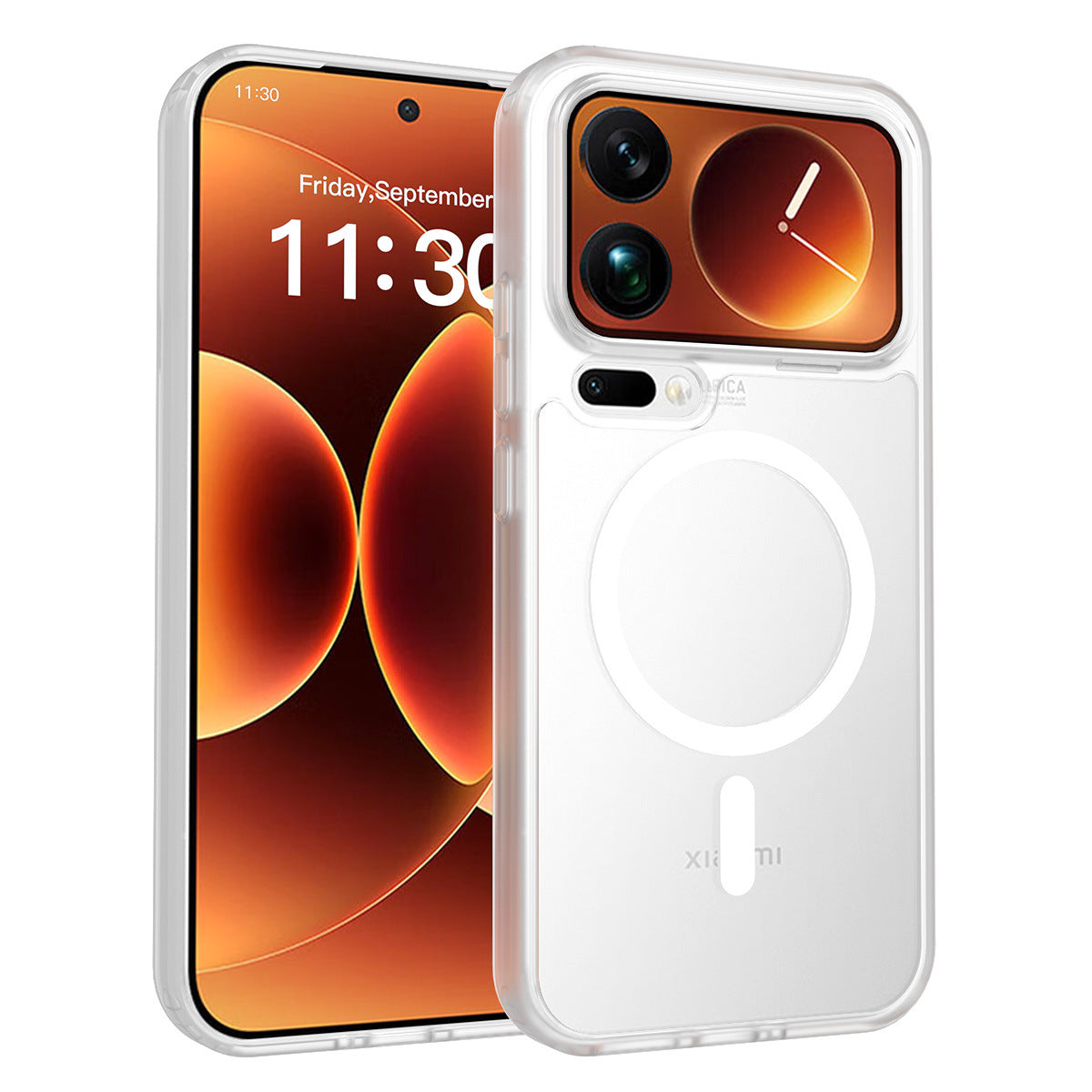 Magnetic Frosted Translucent Case for Xiaomi - Anti-Fall Matte Skin-Feel Shockproof TPU Phone Cover