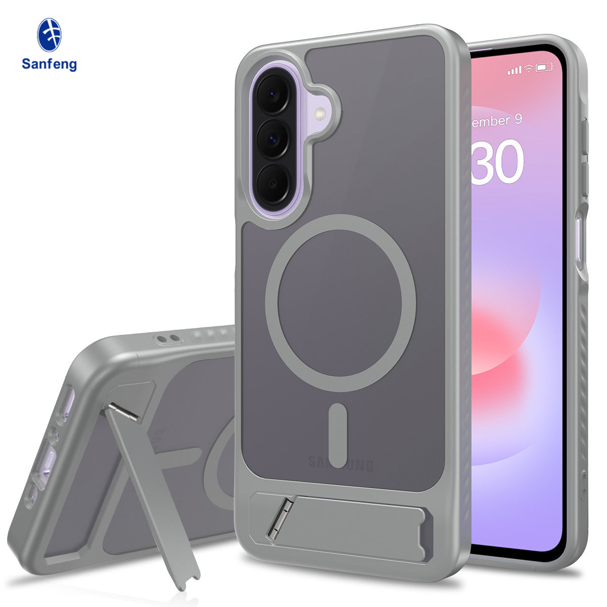 Magnetic Shockproof Phone Case with Invisible Kickstand for Samsung Galaxy - Anti-Fall High-Quality TPU Protective Cover