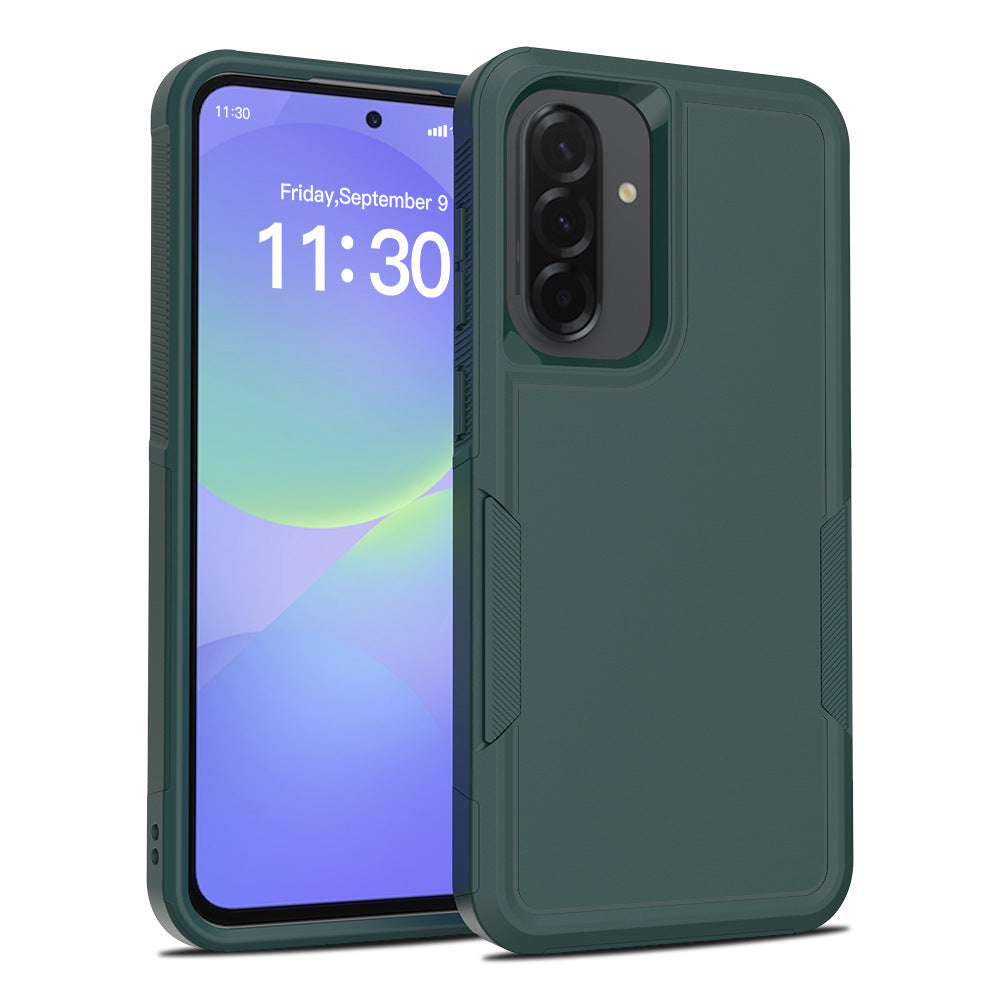 Shockproof Matte Black TPU Full-Cover Phone Case for Samsung Anti-Drop Protective Cover