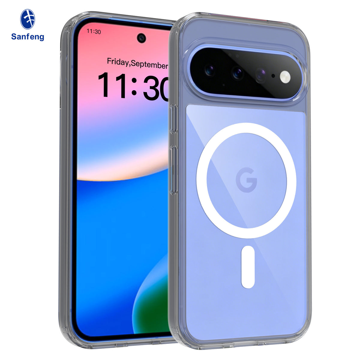 Magnetic Clear Phone Case for Google Pixel - Anti-Yellowing TPU Shockproof Protective Cover