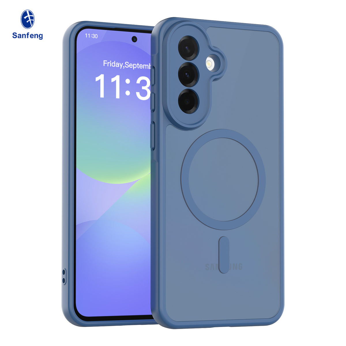 Matte Magnetic Anti-Fall Phone Case for Samsung Galaxy A57 A37 A17 5G A55 Shockproof TPU Protective Cover