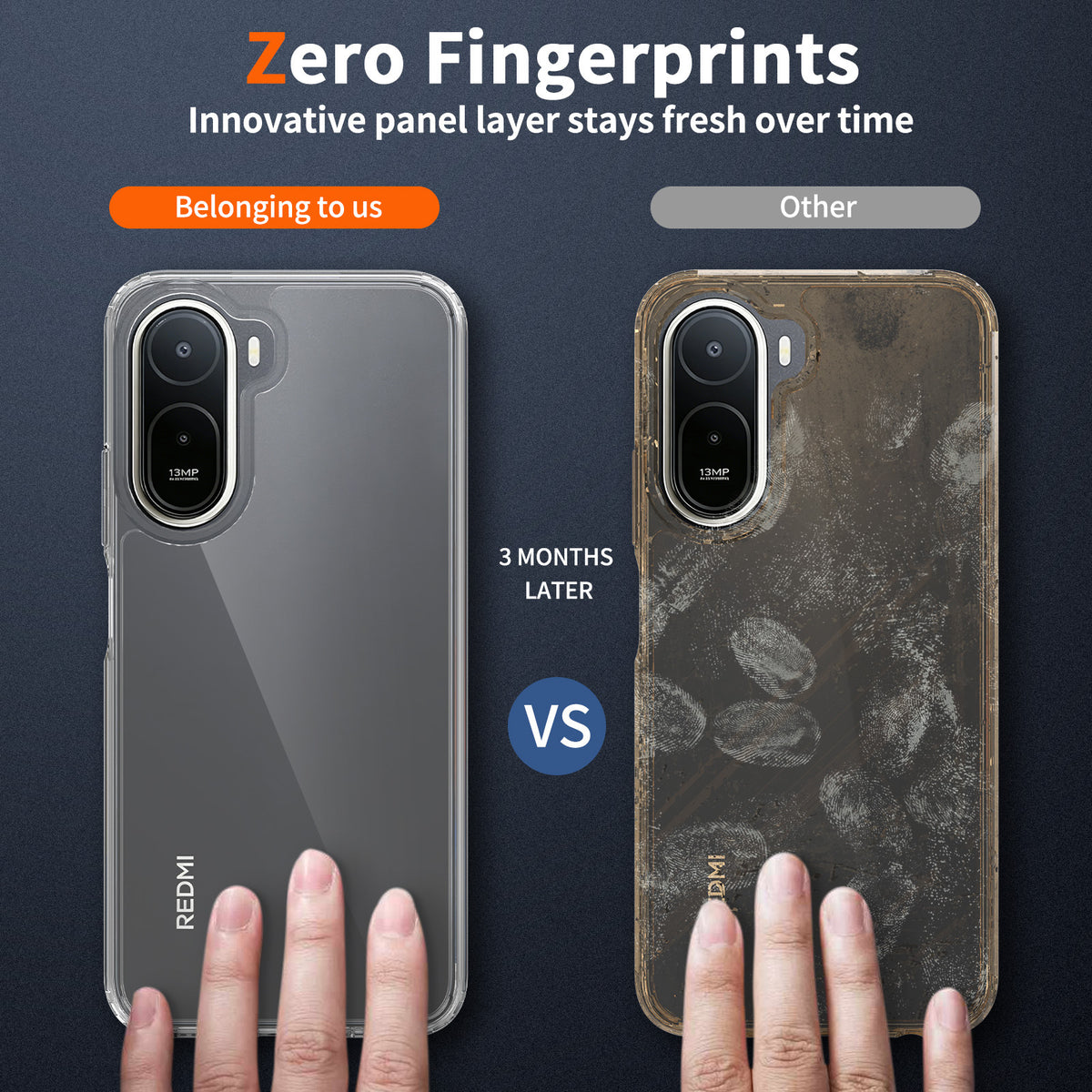 Clear Shockproof Silicone Case with Four-Corner Drop Protection for Redmi & Xiaomi Phones