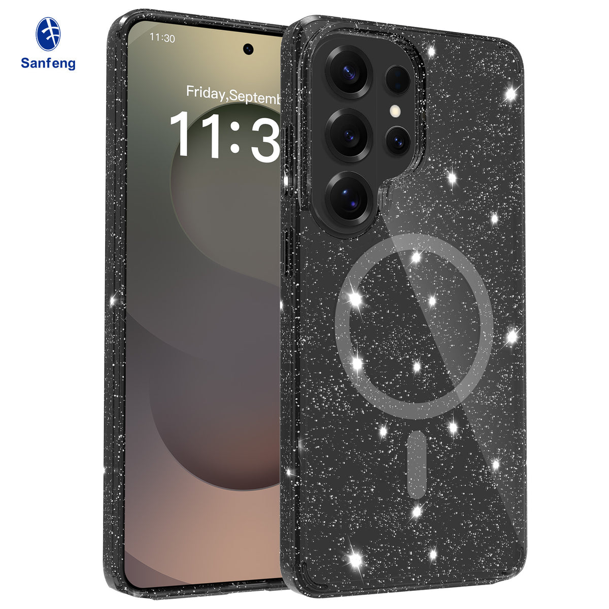 Clear Magnetic Case Compatible with Samsung Galaxy S25 Ultra S26 Plus Transparent TPU Anti-Scratch Protective Phone Cover