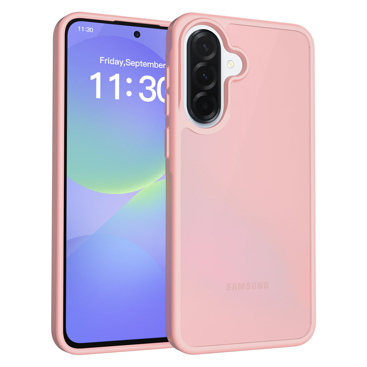 Matte Frosted Semi-Transparent Phone Case for Samsung Galaxy A37 A27 A57 A56 - Anti-Fingerprint Protective Cover with Soft TPU Edge and Hard Back