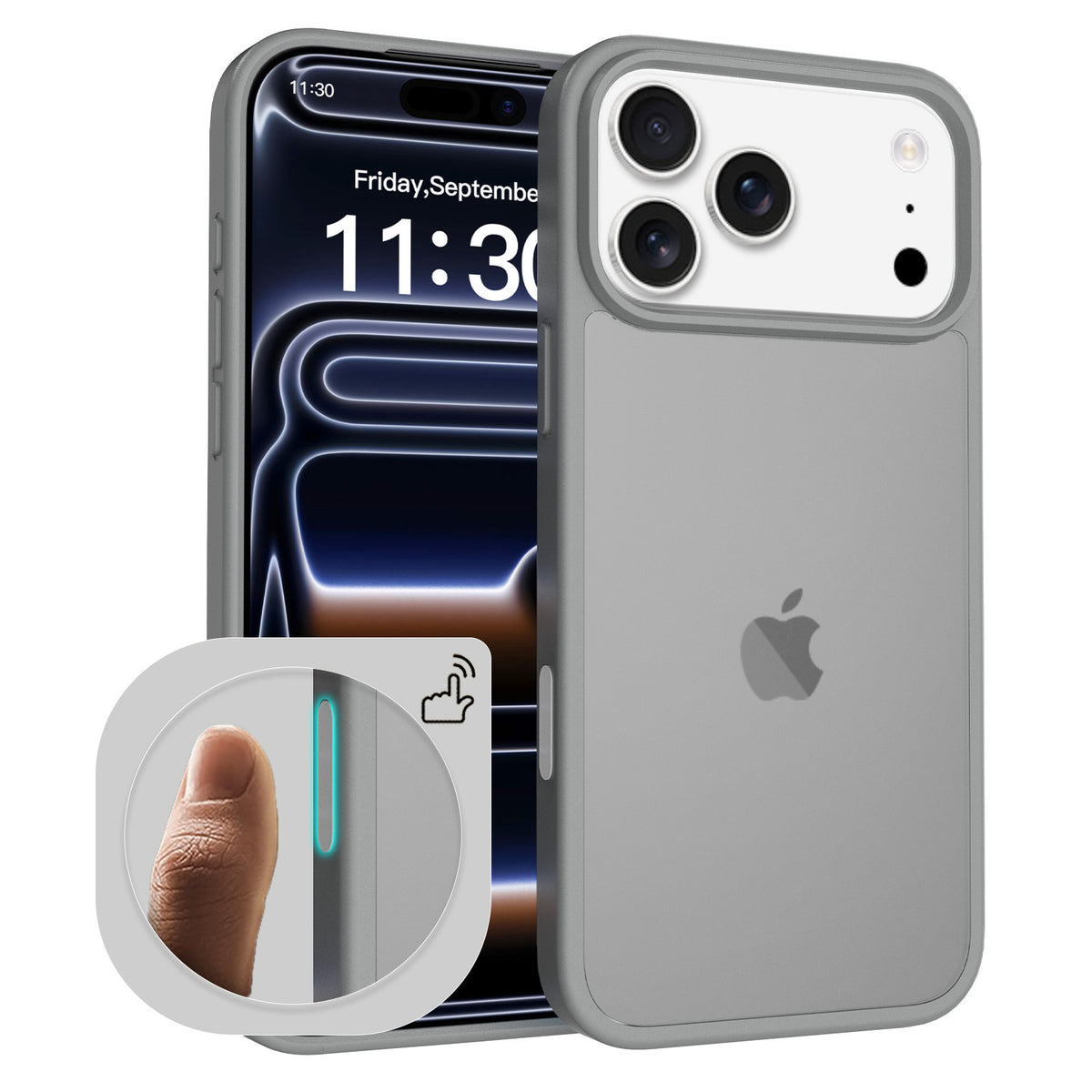 Magnetic Phone Case for iPhone 17 Pro Max & iPhone 17 Air, TPU Anti-Drop Shockproof Cover with Full Camera & Button Protection, Cherry
