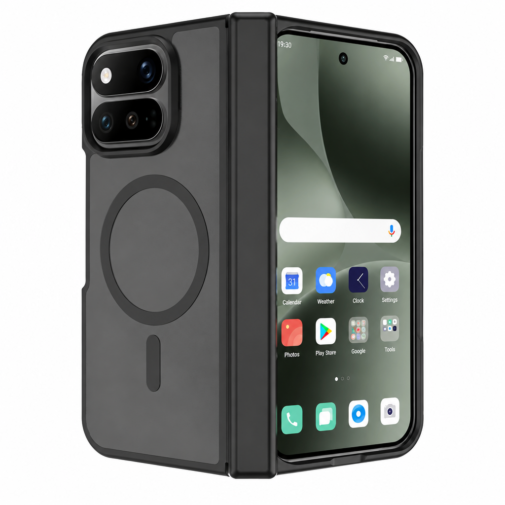 Magnetic Protective Case for Google Pixel Foldable Phone, Anti-Fall Shockproof TPU Cover