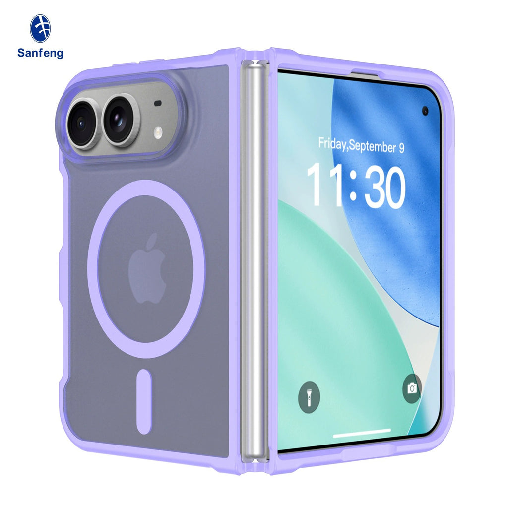 Magnetic Phone Case for iPhone 18 Duo / Fold, Skin-feel Shockproof Protective Co