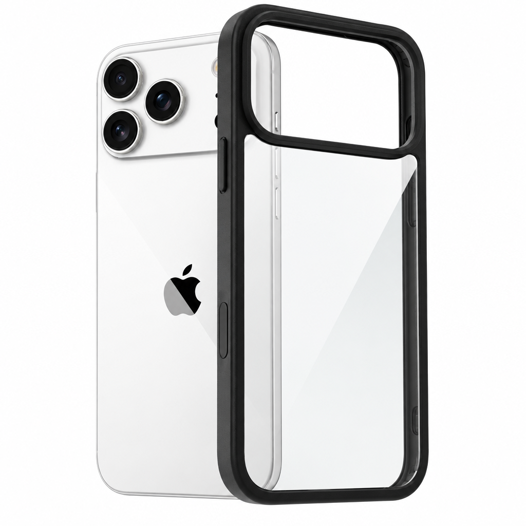Clear Frosted TPU Shockproof Phone Case with Magnetic Feature for iPhone Series, Anti-Fingerprint Protective Cover