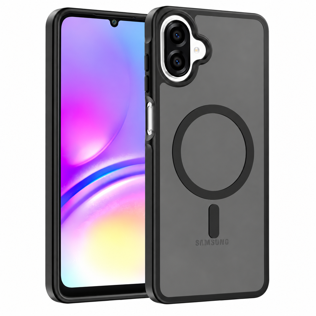 Magnetic Matte Silicone Shockproof Case for Samsung Galaxy A Series, Airbag Anti-Drop Protective Cover