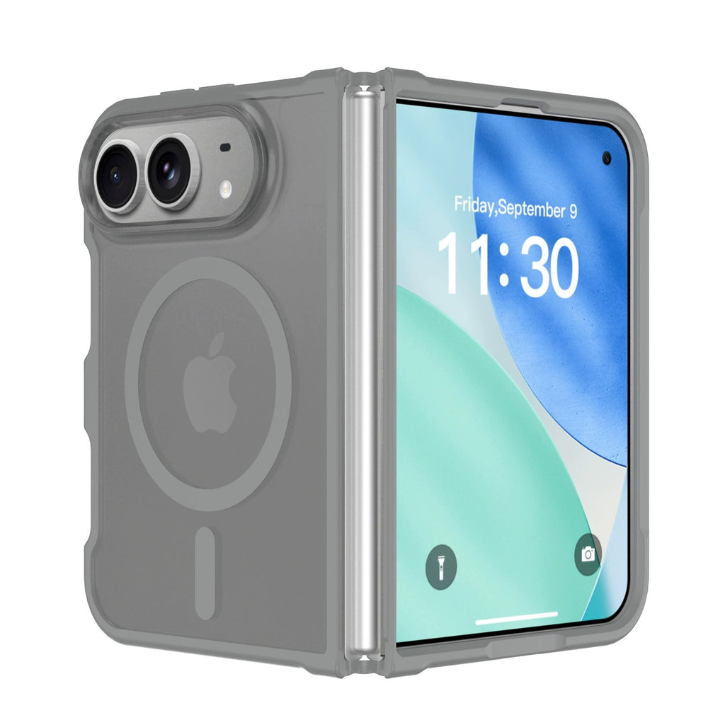 Cross-border Phone Case for iPhone 18 Fold, with Side Cover, Foldable Skin-feel 