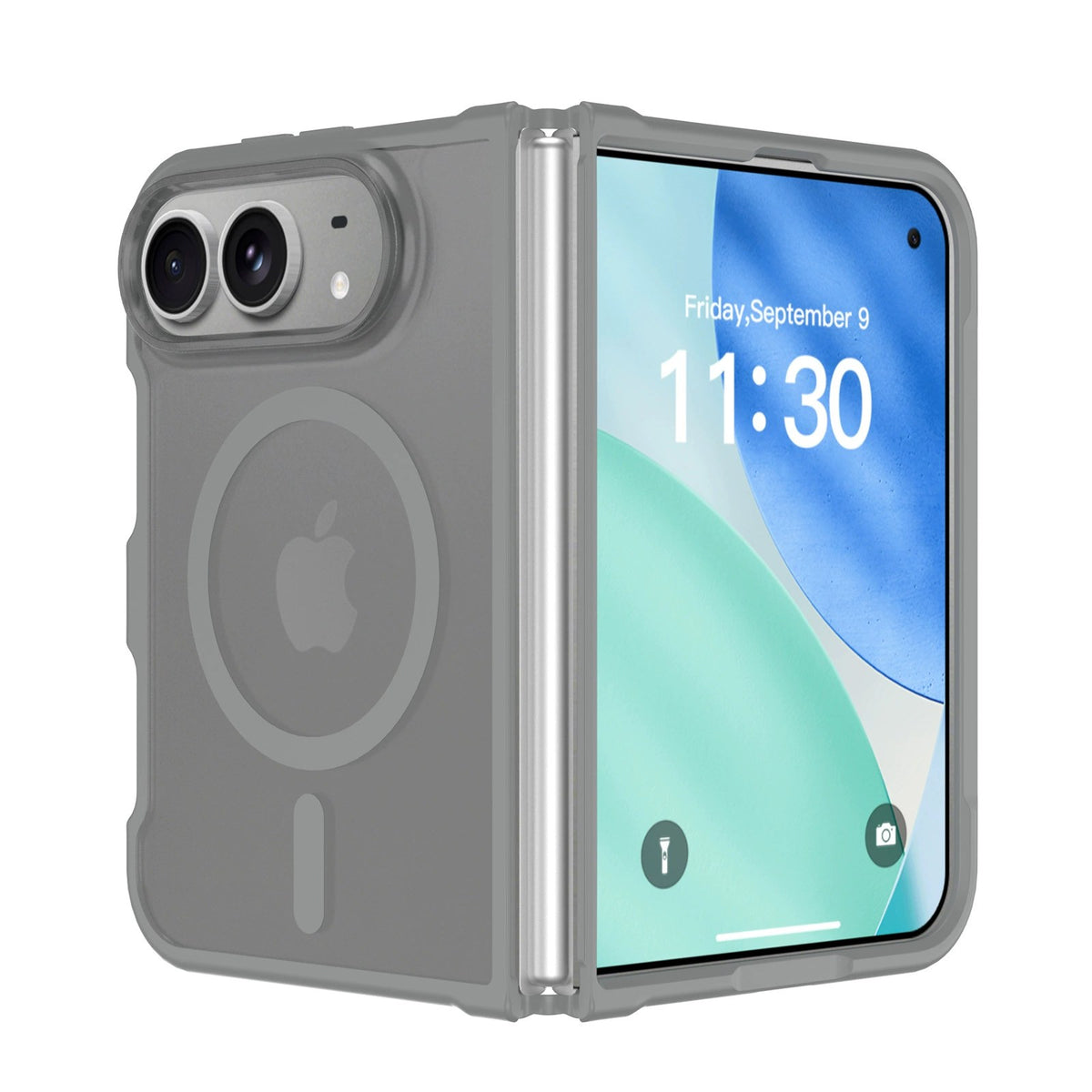 Cross-border Phone Case for iPhone 18 Fold, with Side Cover, Foldable Skin-feel 