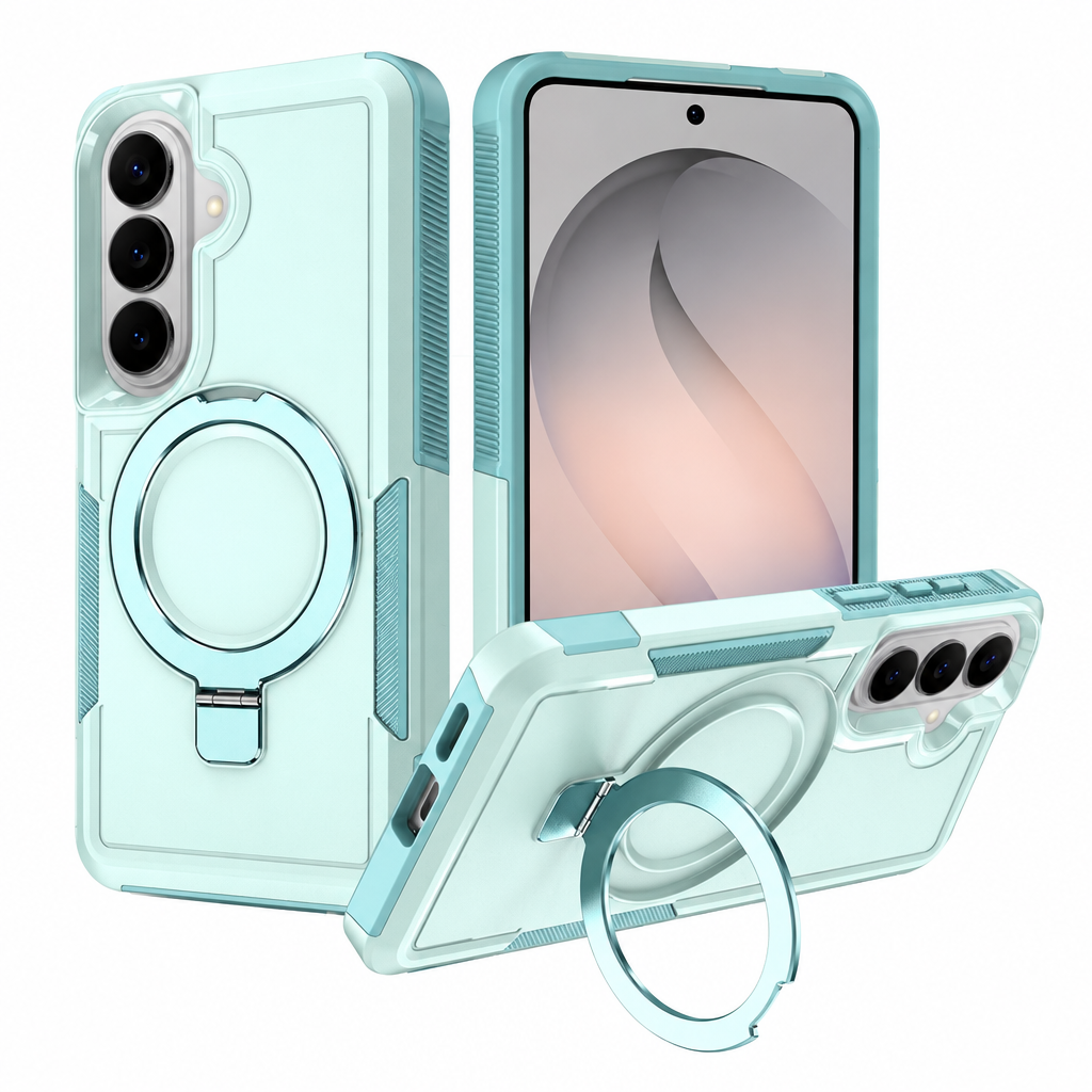 Magnetic Phone Case with Invisible Rotating Stand for Samsung Galaxy S25 S24 S23 Ultra Plus, Frosted TPU Anti-Fall Matte Protective Cover