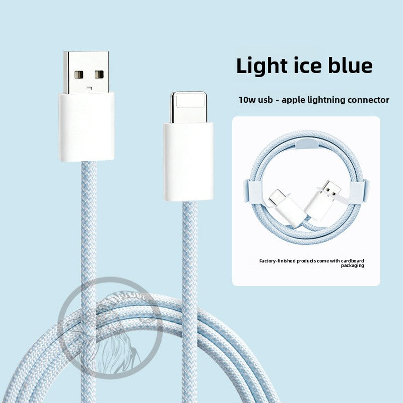 TOLIF Macaron Nylon Braided Fast Charging Cable, Up to 60W PD USB-C to USB-C / Lightning Cable